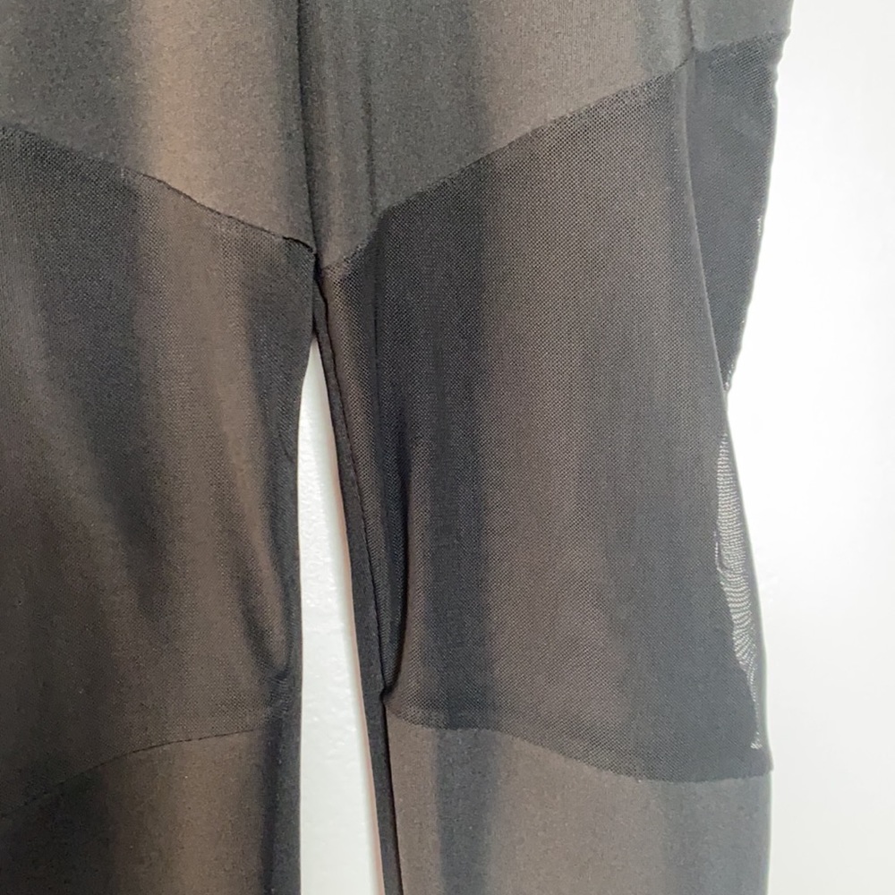 Black Stretchy Leggings Sz M - Picture 3 of 5